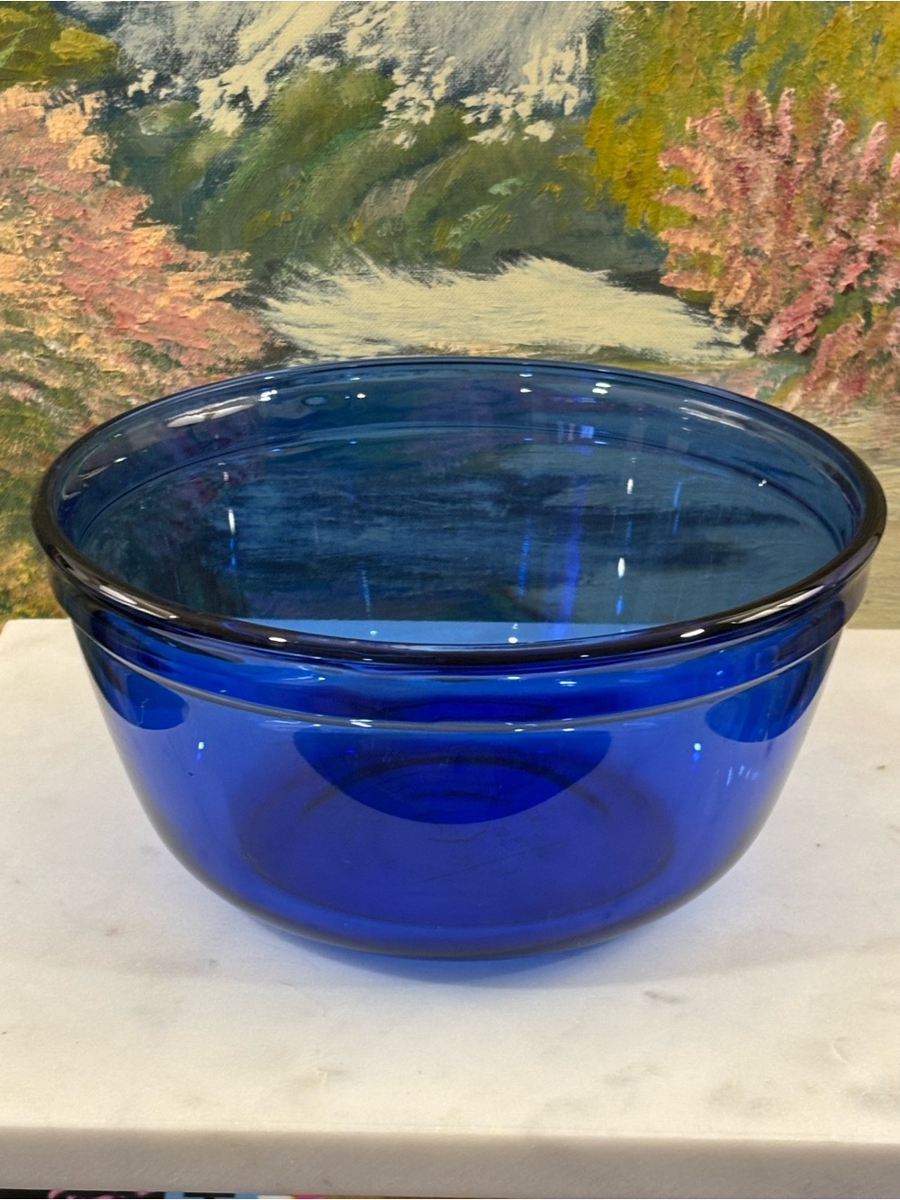 Anchor Hocking Cobalt Blue Mixing Bowl Vintage